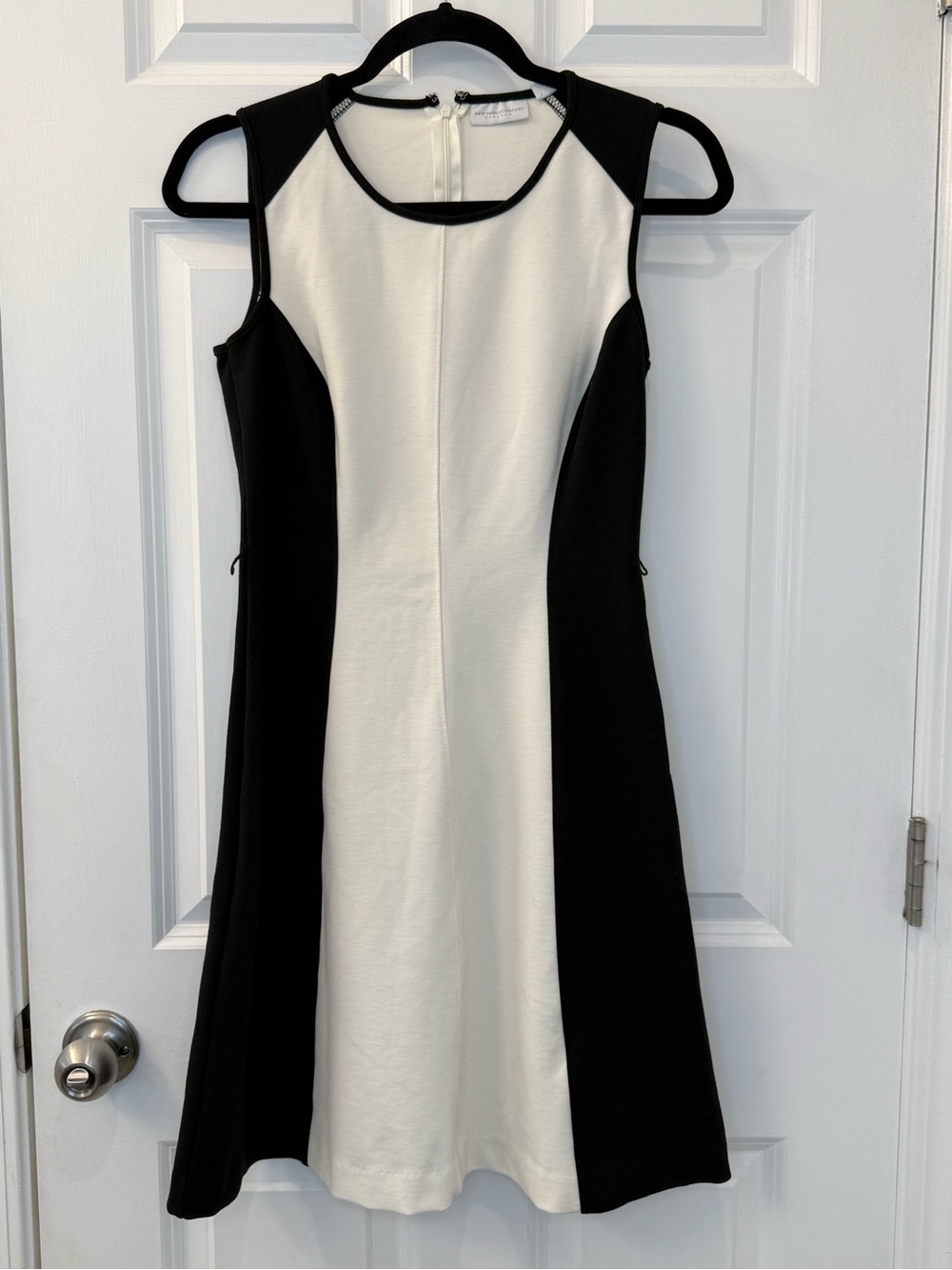 Women’s New York & Co Women's Black & White Stretch Sheath Dress Size XS NWT